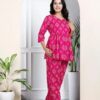 Women's Elegant Pure Cotton Frock Set with Pants - Image 8