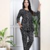Women's Elegant Pure Cotton Frock Set with Pants
