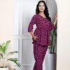Women's Elegant Pure Cotton Frock Set with Pants - Image 17
