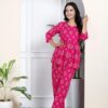 Women's Elegant Pure Cotton Frock Set with Pants - Image 13