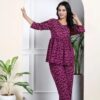 Women's Elegant Pure Cotton Frock Set with Pants - Image 12